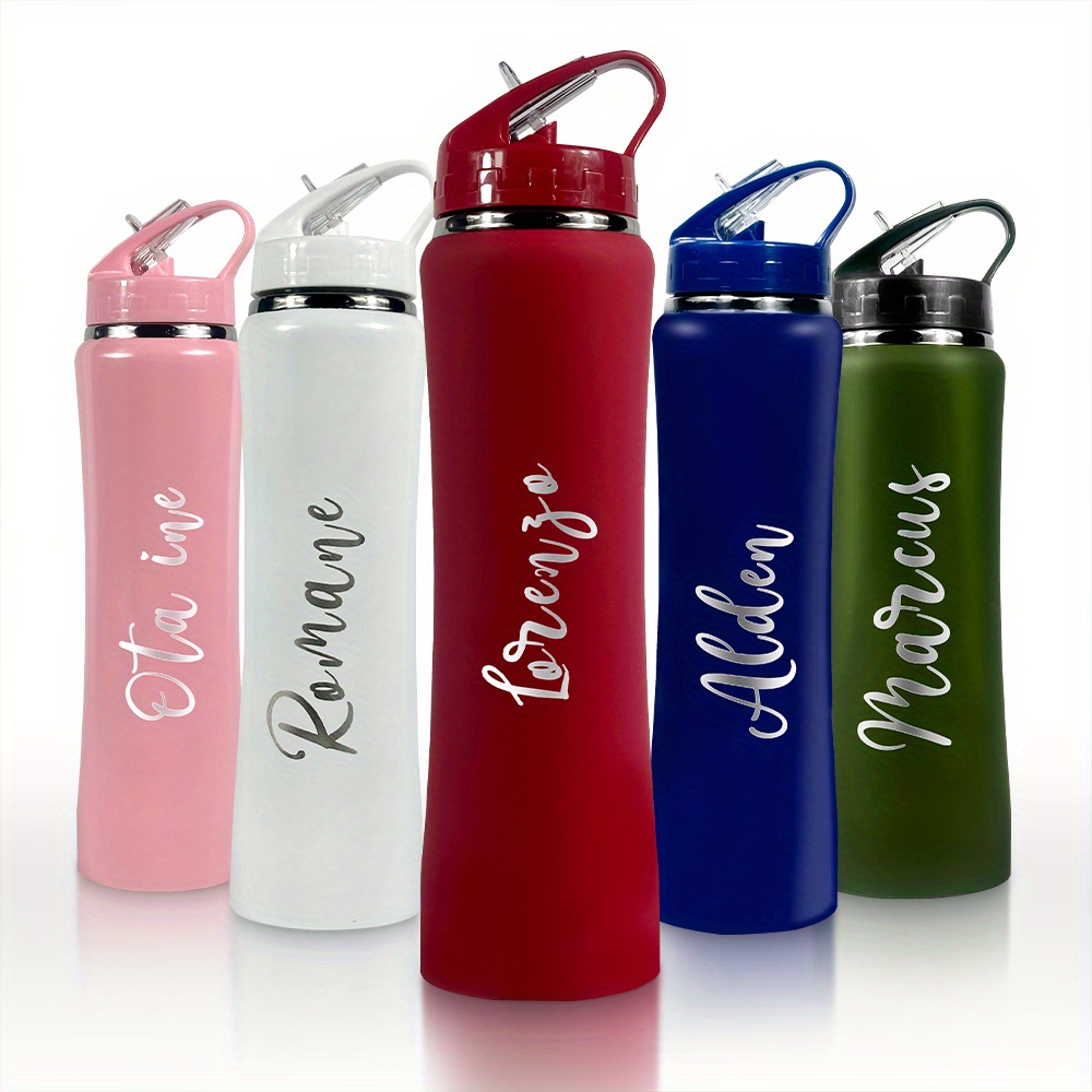 Sports Equipment And Names - Personalisierte Trinkflasche mit Namen, individuell gravierte