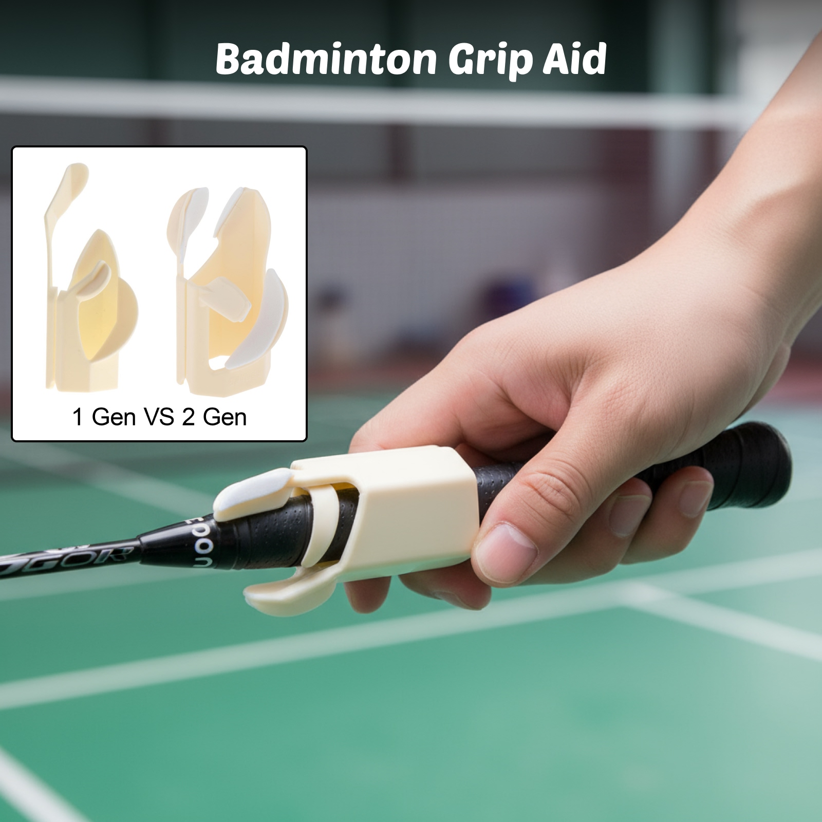 Sports Equipment For Badminton - Badminton Grip Aid Haltungskorrektur Trainingsgerät Tennis