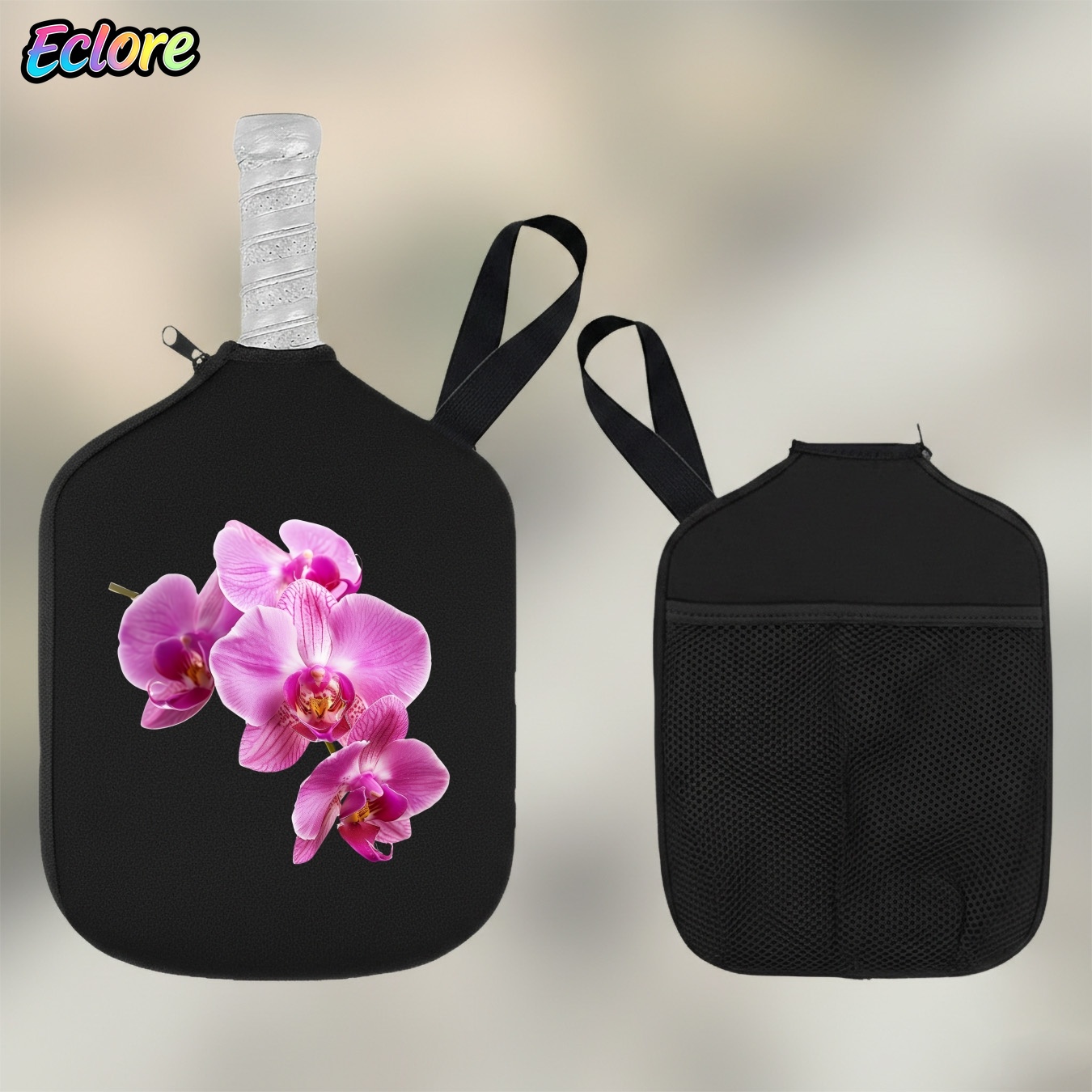 Sports Equipment Bag - Pink Orchid Pickleball-Schlägertasche – Aufbewahrungstasche für