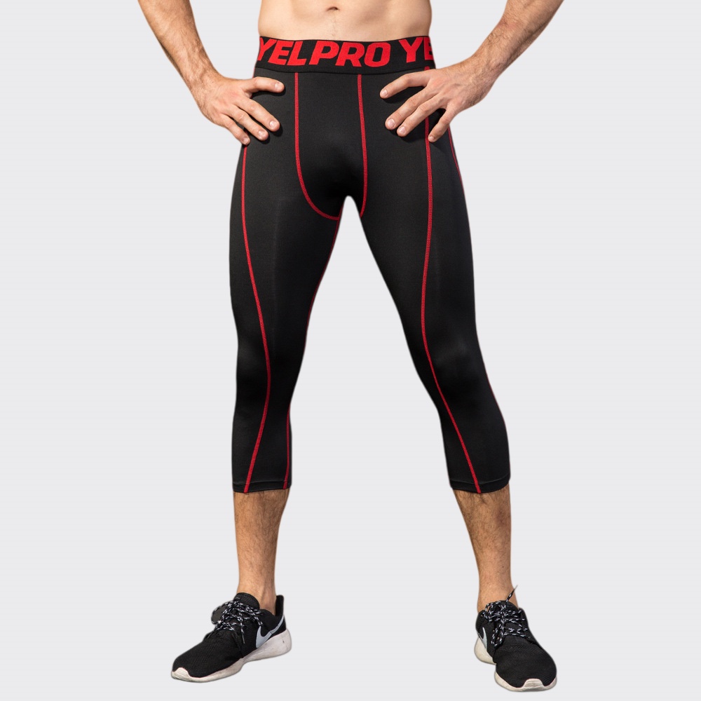 Sports Equipment Logo - Herren Kompressions-Fitness-Leggings Sportbekleidung Sporthose Laufhose Schnelltrocknende