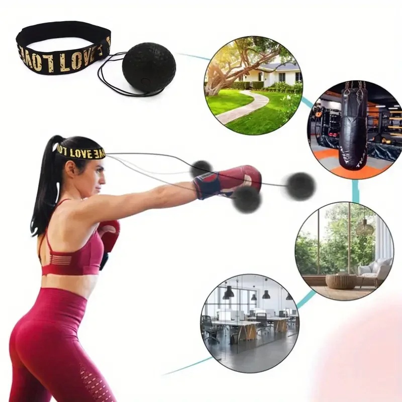 Sports Equipment Meaning - 1/3 Stück Boxen Speedball Kopfmontierter PU-Trainingsball