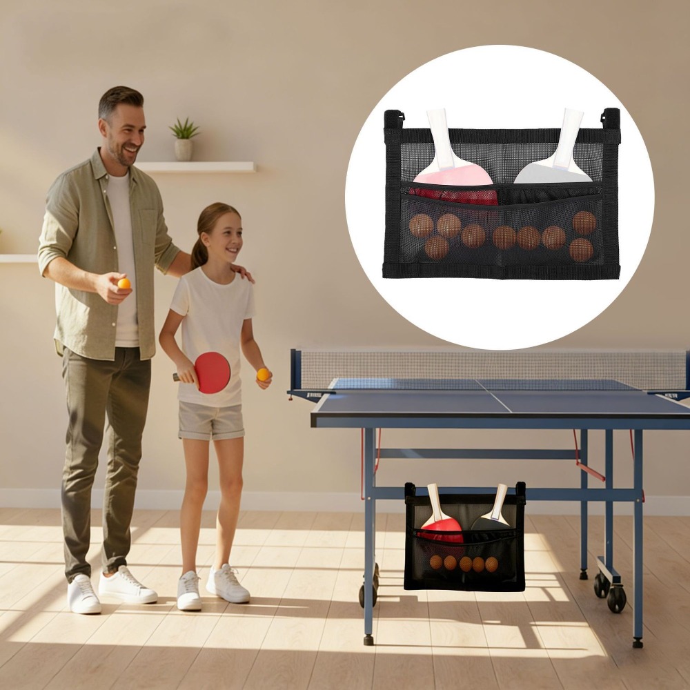 Sports Equipment Tennis - Tischtennis-Sportausrüstungs-Aufbewahrungstasche, Tischtennisschläger-Aufbewahrungstasche, Hängende Aufbewahrungstasche, Netztasche