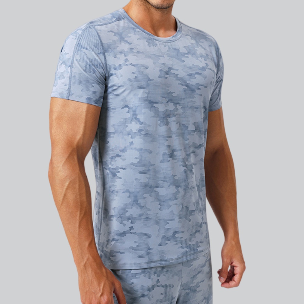 Herren-T-Shirt mit Rundhalsaus – Sports Equipment Logo Bewertung und Preis