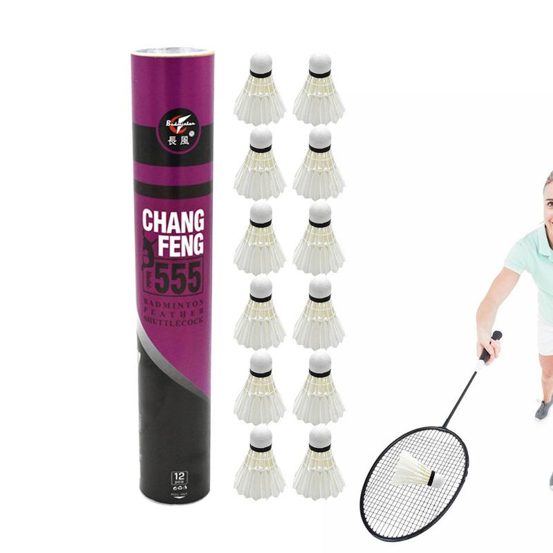 12 teile/los Badminton natürli – Sports Equipment For Badminton Bewertung und Preis