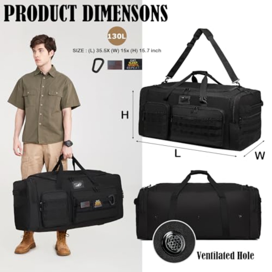 130L Extra Große Reisetasche f – Xl Sports Equipment Bag Bewertung und Preis