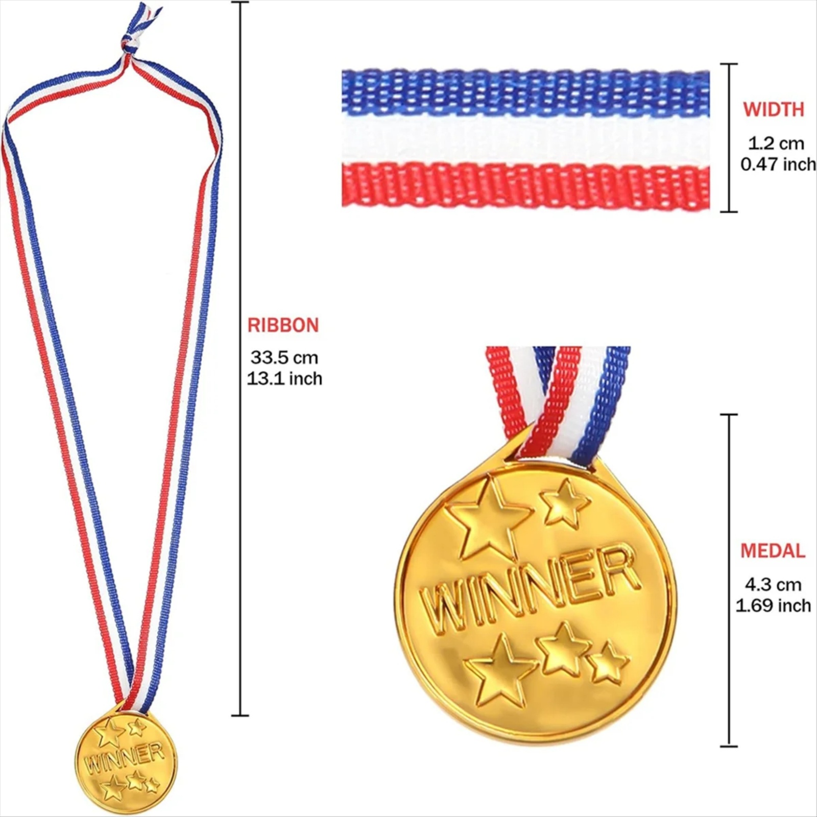 30 Stück goldene Siegermedaill – Sports Equipment For Schools Bewertung und Preis
